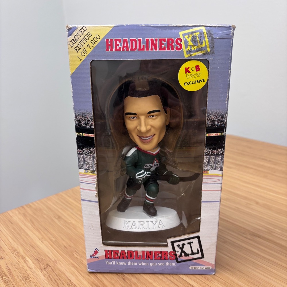 Corinthian Headliners XL Paul‎ Kariya NHL Figurine 1998 Ducks Limited Edition KB